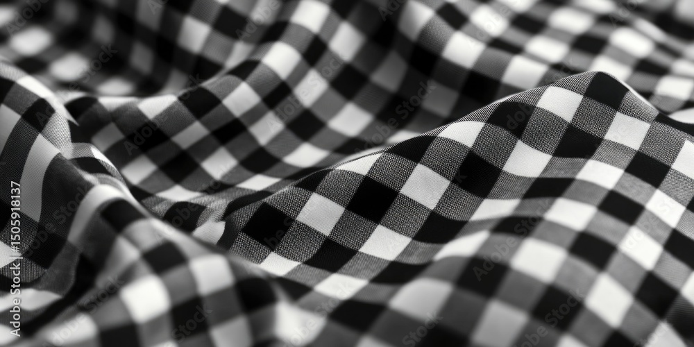 Obraz premium Checkered cloth with a pattern