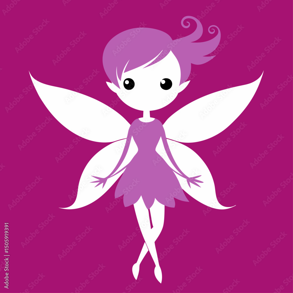 Fototapeta premium Fantasy fairy figures are ideal for symbols and decor prints.