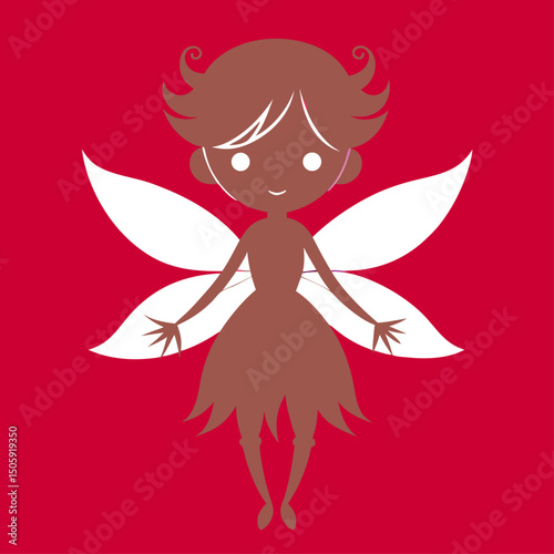 Silhouette fairies are perfect for invitations or logo design.