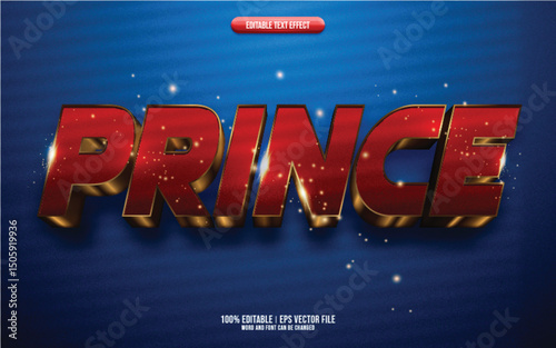 Prince 3D editable text effect