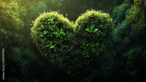 World Rainforest Day Poster - ‘Protect the Green Heart of Earth’ Typography Design