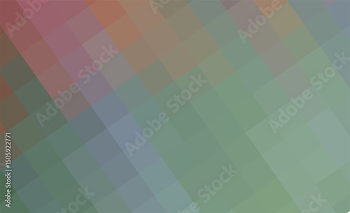 Gradient background from green squares. Modern transparent greeny template design for publication, poster, calendar, post, screensaver, wallpaper, cover, banner, website. Vector illustration