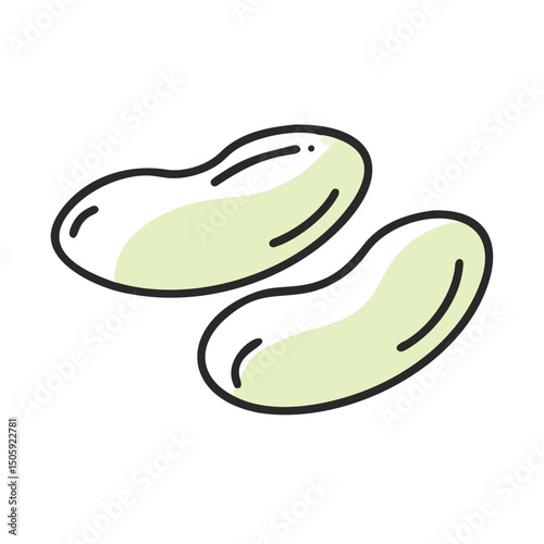 Lima Beens Vector Transparent Background