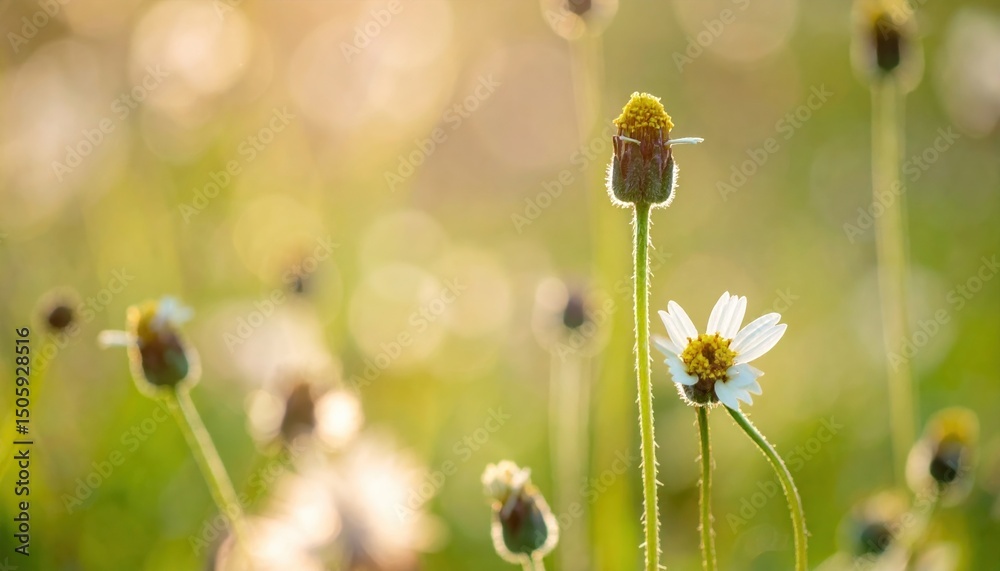 Beautiful Wildflowers in a Sunny Meadow Peaceful Nature Scene Botanical Springtime Blossoms Beautiful Wildflowers in a Sunny Meadow Peaceful Nature Scene Botanical Springtime Blossoms