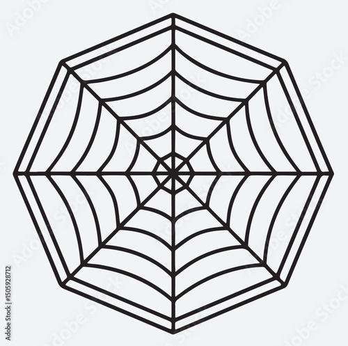 spider web silhouette vector art illustration, spider web vector