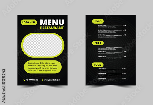 Menu Burgers Design Template Fast Food Flyer Vector Illustration