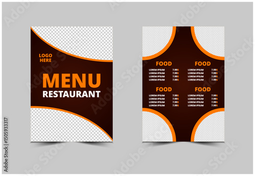 Menu Restaurant Food Design Template Fast Food Flyer Vector Illustration