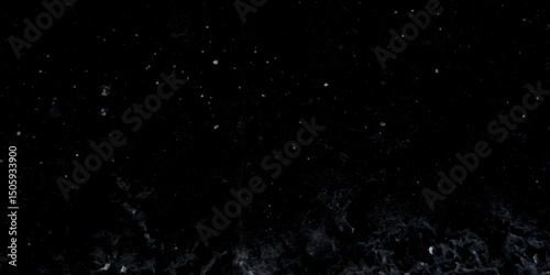 Snow flakes winter snowfall white light vector background. Christmas background, white snow on black background for edit photo.