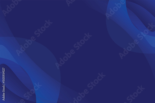 Abstract blue background with smooth waves