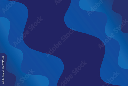 Abstract blue background. Modern simple blue geometric design. Minimal shapes. Suit for booklet, brochure, banner, poster, website, flyer, cover, corporate, backdrop. Vector illustration