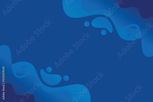Flat blue abstract background