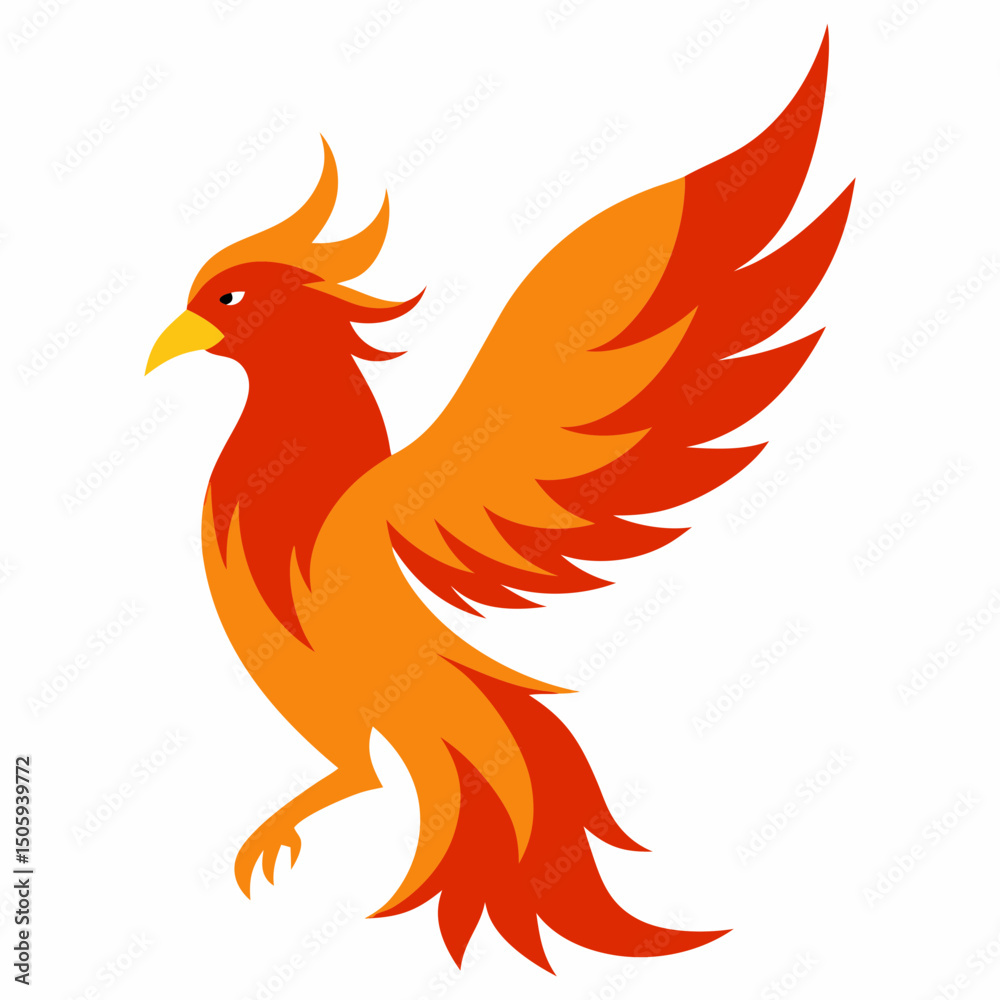Fototapeta premium Vector illustration of a fenix