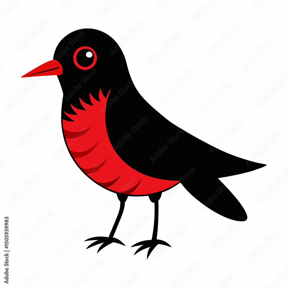 Fototapeta premium vector illustration of a bird