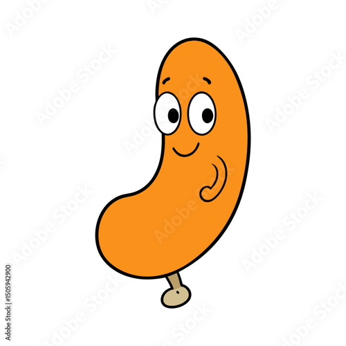 Cashew cartoon vector