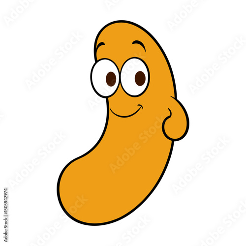 Cashew cartoon vector