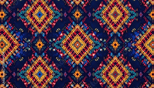 Geometric damask, bold repeating diamonds & lines, geometric, modern