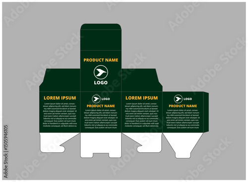 Packaging Design Template With Logo Brand Name Product Vector Illustration