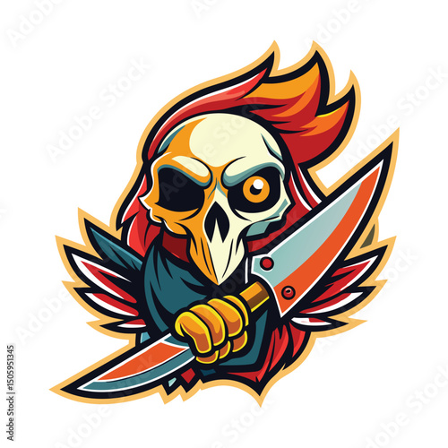 11 Vactor eagle nife mascot skull eagle fly eagle jumping eagle eat EagleGothic Winged Skull and Blade Head Gothic Winged Skull Winged Rock Event 