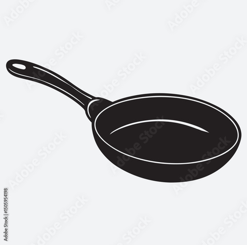 frying pan isolated on white background