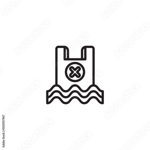 Do not throw plastic garbage into the sea.