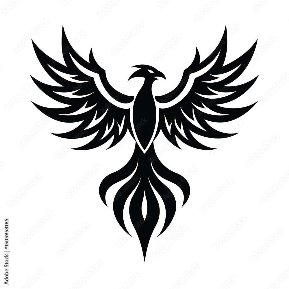 Obraz premium Tribal Phoenix Tattoo Design