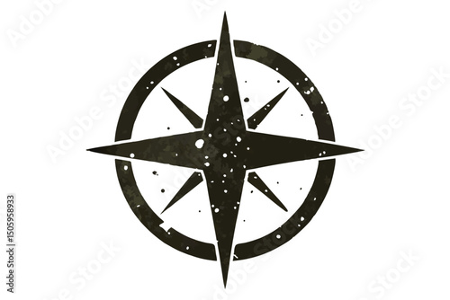 compass rose, medieval, grunge texture, intricate, ornate, detailed, metallic, fantasy, adventure, vintage, celestial, astrology, astronomy
