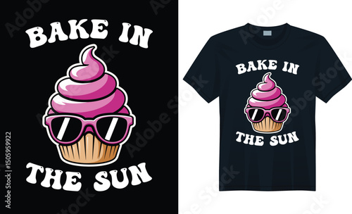 Cool Pineapple with Sunglasses Vector – Summer Design Baked in the Sun Summer T-Shirt Graphic