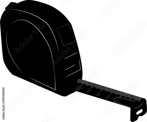 Measuring tape. Tape measure is a measuring instrument designed to accurately determine the length, width or height of objects. A flexible metal tape in a compact case.