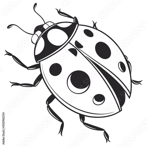 Various insects including mosquito bee wasp and housefly in vector illustration style