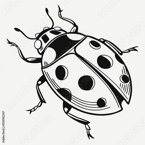 Various insects including mosquito bee wasp and housefly in vector illustration style