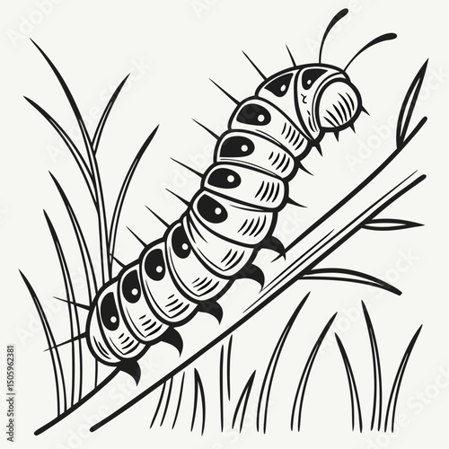 Various insects including mosquito bee wasp and housefly in vector illustration style