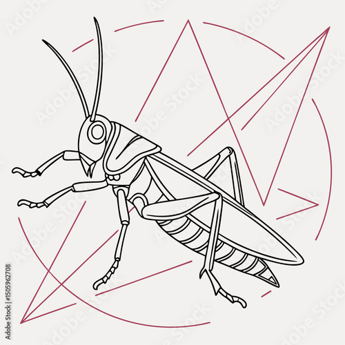 Various insects including mosquito bee wasp and housefly in vector illustration style