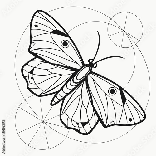 Various insects including mosquito bee wasp and housefly in vector illustration style