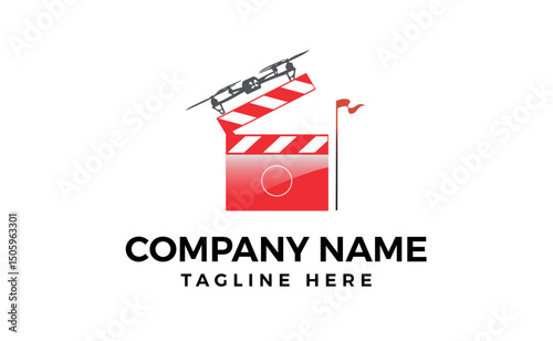 drone media High Tech Logo design, art and illustration.