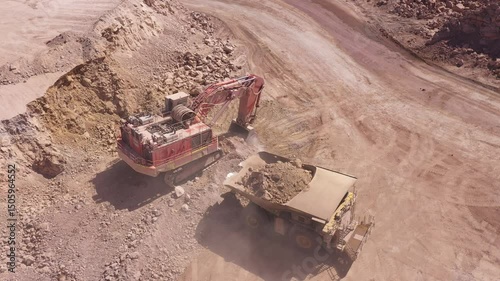 Mining Operations in the Atacama – Excavators, Drills, and Haul Trucks in Action