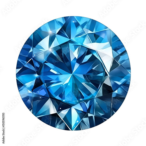 Sparkling Blue Diamond Gemstone Jewel  Luxury