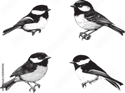 Chickadee Bird SVG