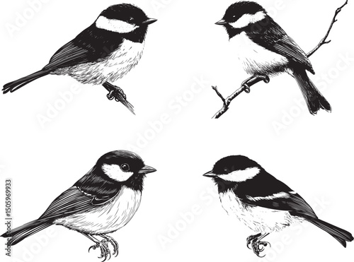 Chickadee Bird SVG