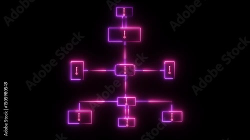 Network connections and social networking, website technology concept ,with exclamatory icon animated. 