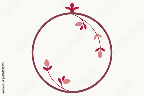 A beautiful red Easter egg adorned with a pink ribbon, intricately illustrated with a floral pattern and heart elements, perfect for a spring or Valentine's Day card design