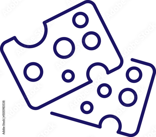 Cheese Simple Thin Icon Perfect for Web Sites, Books, Cards, Apps