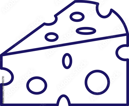 Simple Icon of Cheese for Graphics, Concept, Apps