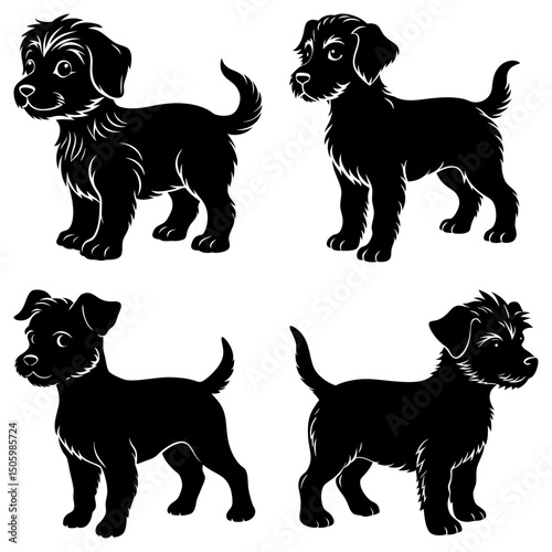 Puppy Silhouette vector