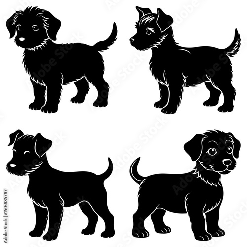 Puppy Silhouette vector