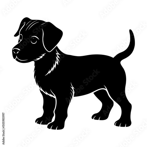 Puppy Silhouette vector