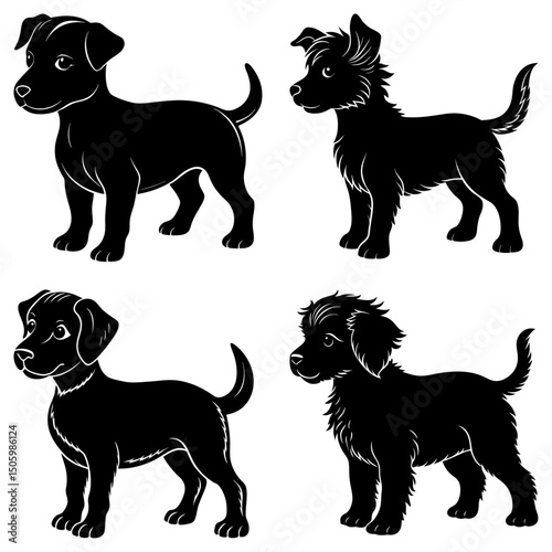 Puppy Silhouette vector