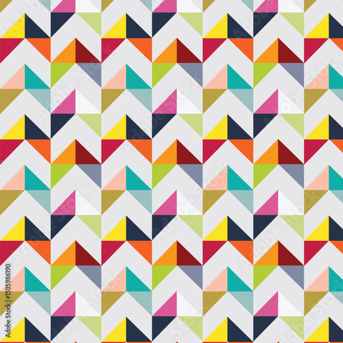 Abstract geometric posters background. Seamless print of minimal modern shapes and forms, contemporary backdrop for banners and covers. Vector texture.