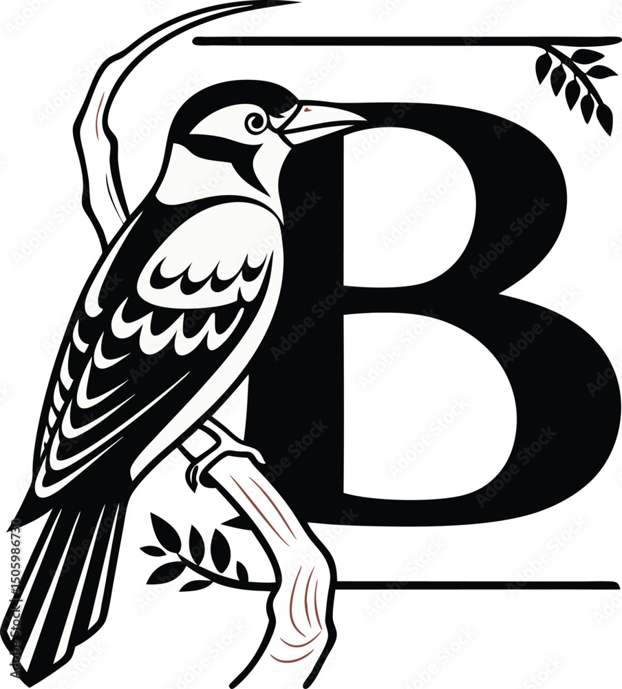 Naklejka premium Vector illustration of a bird