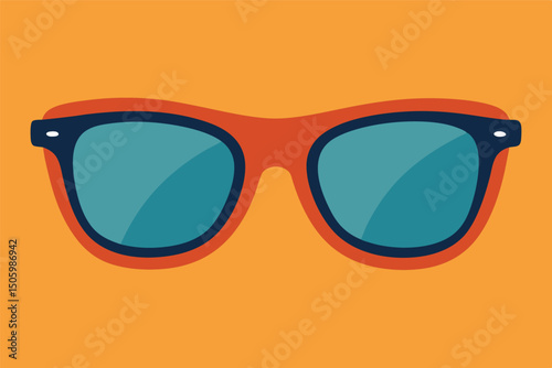 Stylish 3D vector illustrations of fashion sunglasses and eyeglasses, perfect summer eye protection accessories on a white background