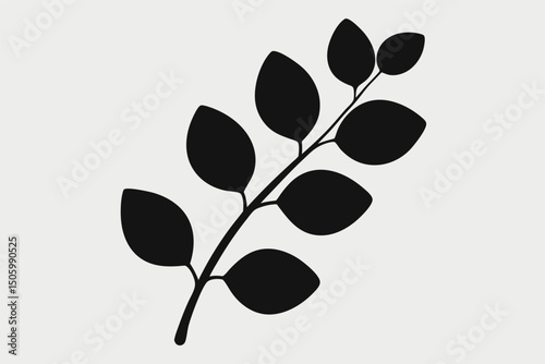 Seamless pattern vector illustration of an olive tree branch with leaves and paw prints